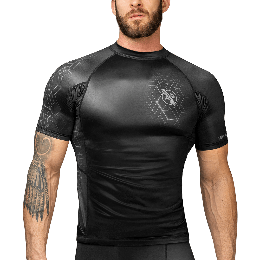 [GLACK] GT079 Speed Track Short Sleeve Rash Guard/追跡付 Hayabusa Geo Short Sleeve Rash Guard | Jiu Jitsu & No gi BJJ