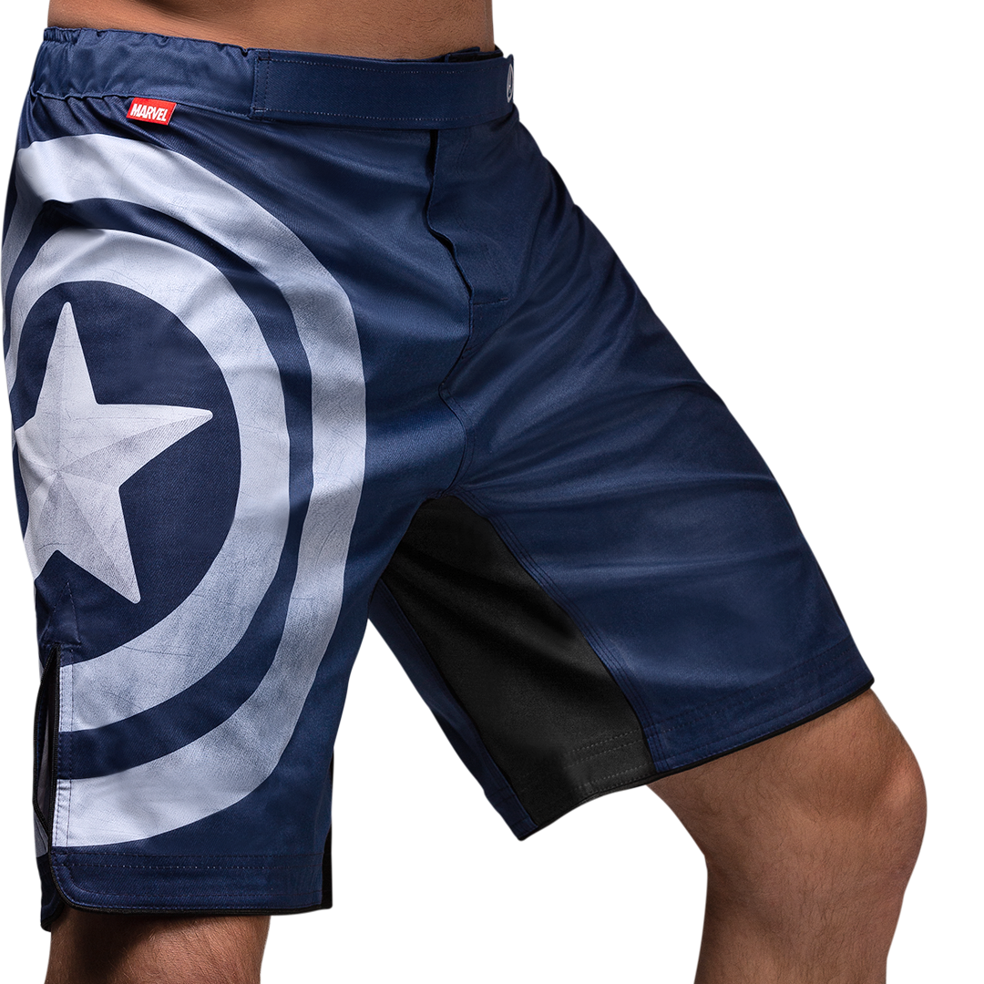 魅了 Hayabusa Captain America Fight Shorts | Marvel Hero Elite パンツ