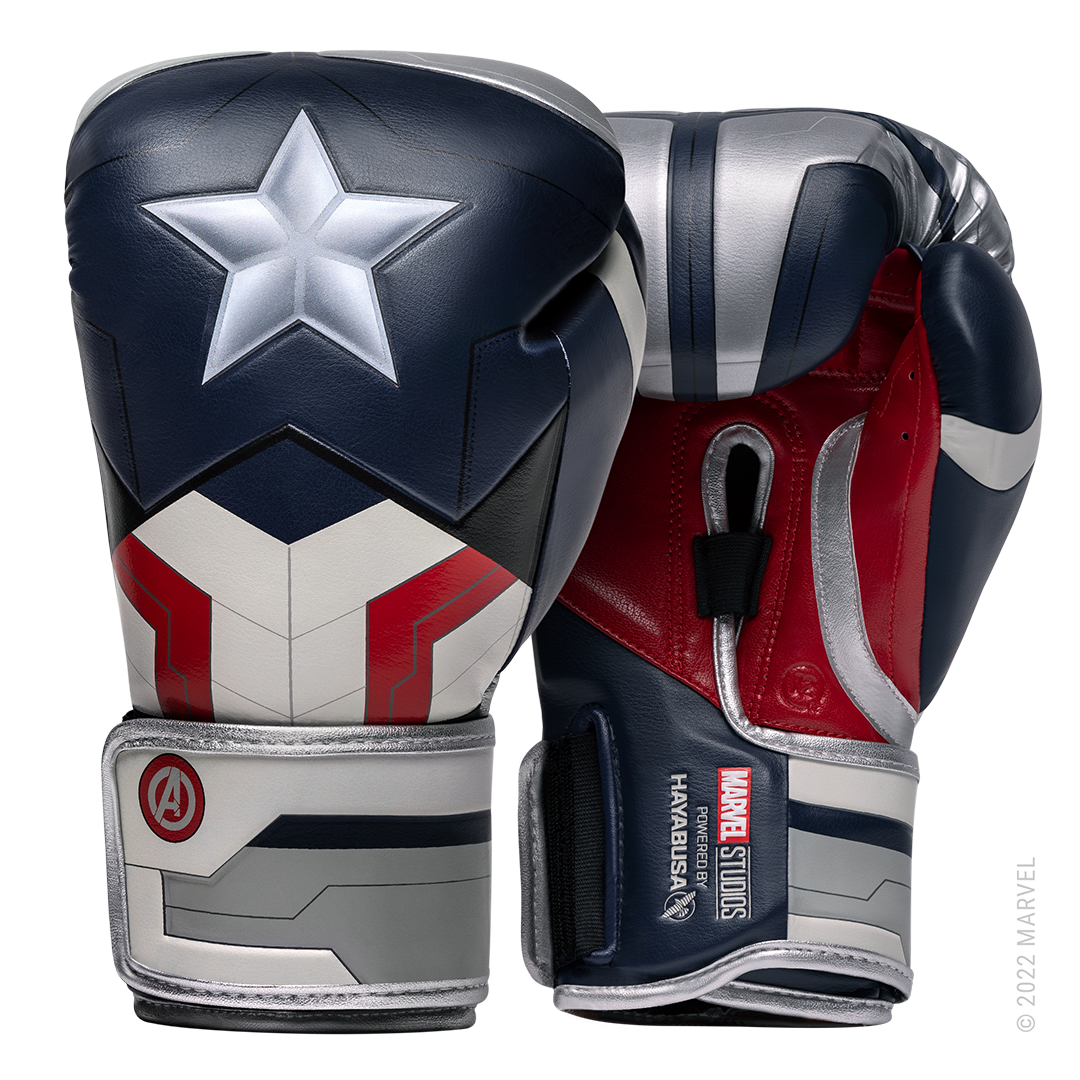 Captain america deals youth football gloves